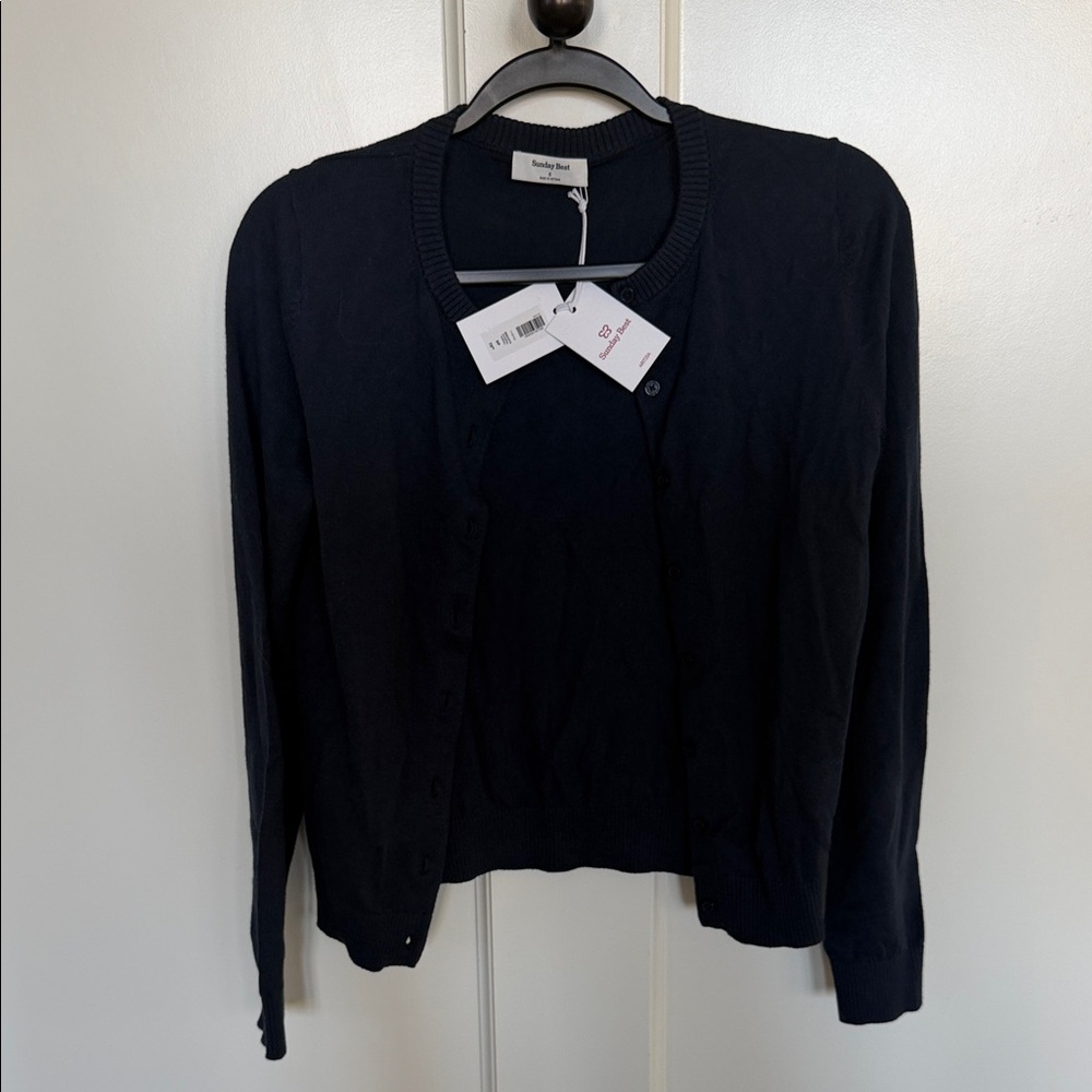 Aritzia navy Cardigan Sweater